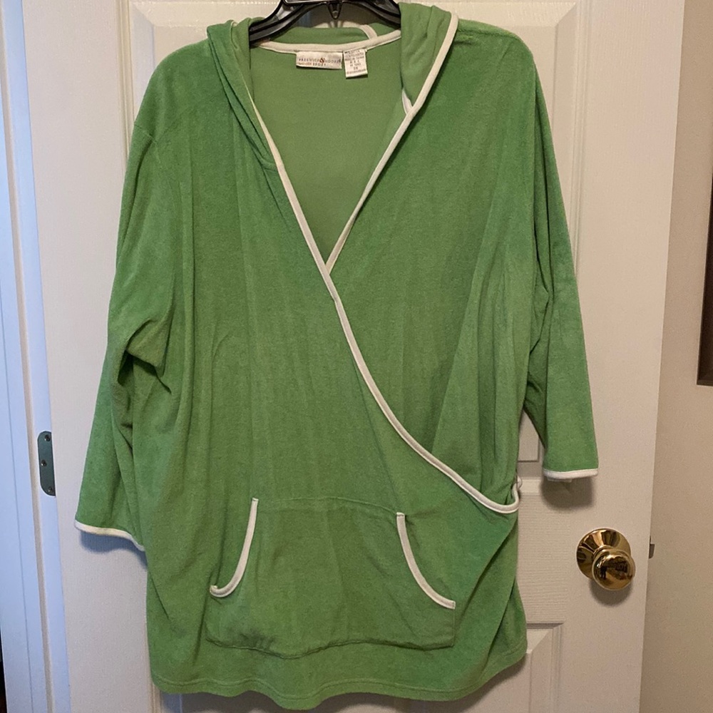 Vintage Green Terry Cloth Top